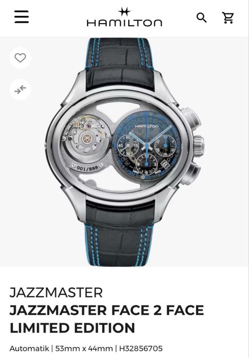 Hamilton Jazzmaster Face to Face Limited Edition - 868/888