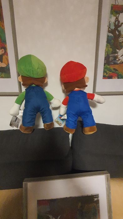 Maskotki Super Mario  Mario I Luigi