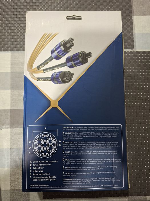 Isotek Ev03 Elite - cabo alimentação