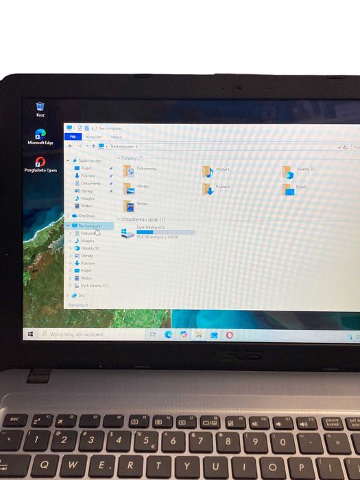 Laptop Asus R540S + Zasilacz 8GB/128GB/Intel Caleron