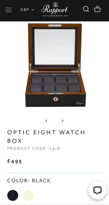 Último preço - Caixa de relógios Rapport London