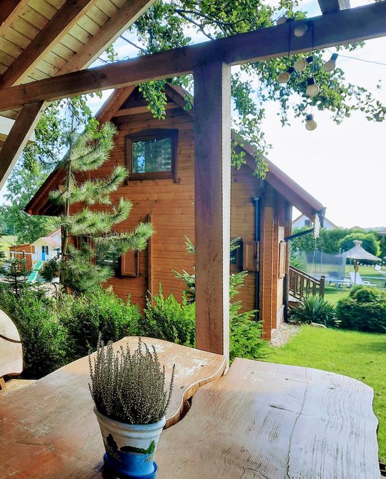 Domki letniskowe Mazury Giżycko nad jeziorem.Jakuzzi sauna w cenie