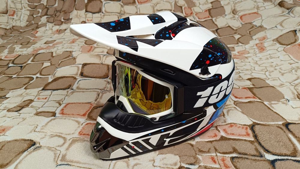 Шлем кроссовый FOX шолом фулфейс мотоцикл ендуро фокс крос fullface