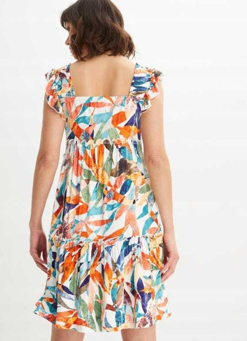 Sukienka kolorowe liście BONRPIX