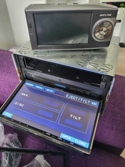 Radioodtwarzacz Alpine IVA- 505R + PMD-b200P usb nawigacja interfejs ford oldschool