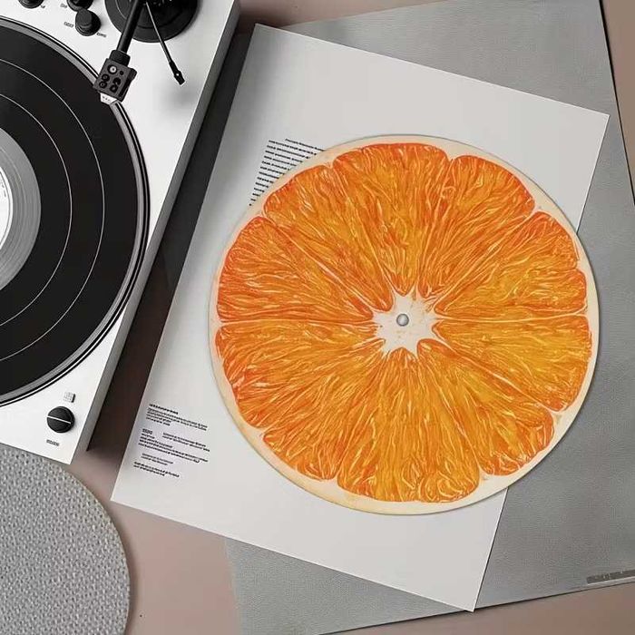Mata gramofonowa - pomarańcza