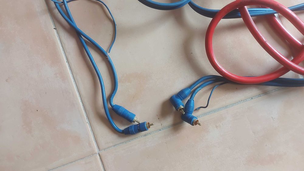 Kit cabos Som Carro Amplificador