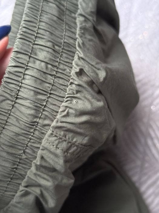 spodnica midi zielona 100% bawelna