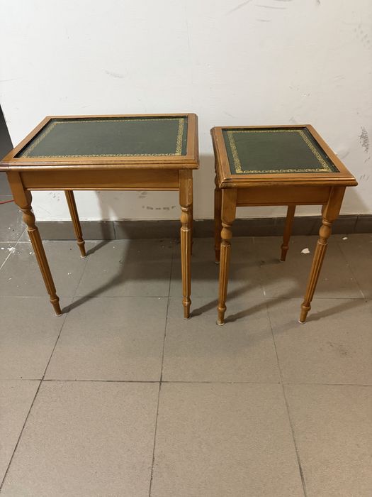2 stoliki drewniane