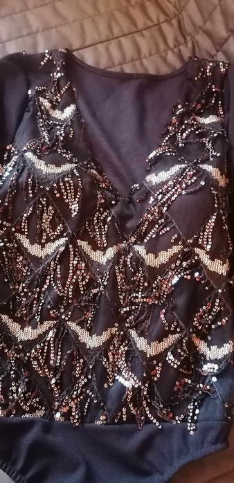 Body E vestido  azul