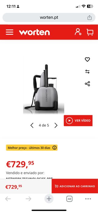 Ferro de engomar Laurastar