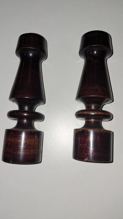 Świecznik drewniane prl