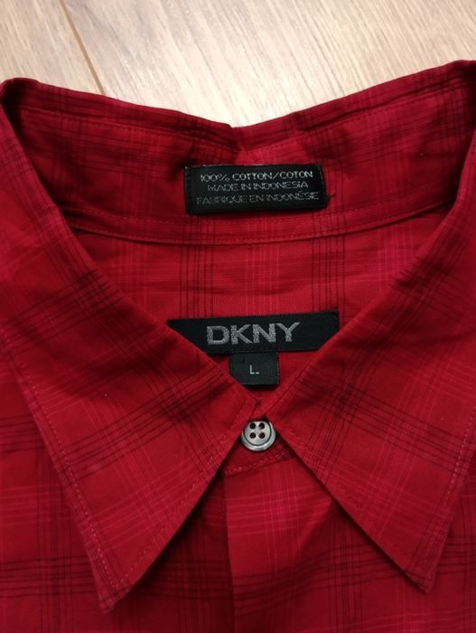 Koszula męska DKNY L/XL bawełna plamka