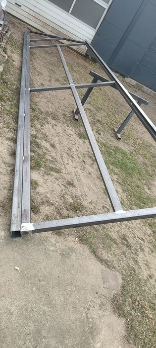 Brama przesuwna  5m surowa bez wypełnienia 1 szt prawa