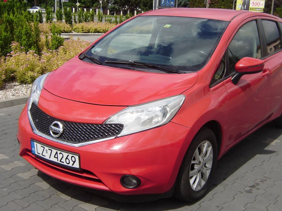 Nissan Note 1,2 benzyna 2016r . 103000 km,80 KM,bogata wersja, stan bardzo dobry