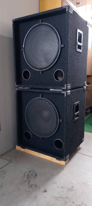 Kolumny basowe 2x750W na głośnikach Beyma 18g50 4ohm