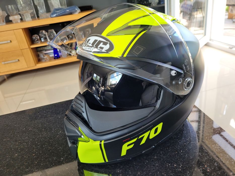 Kask Hjc f70 xl  pinlock(nowy) fluo