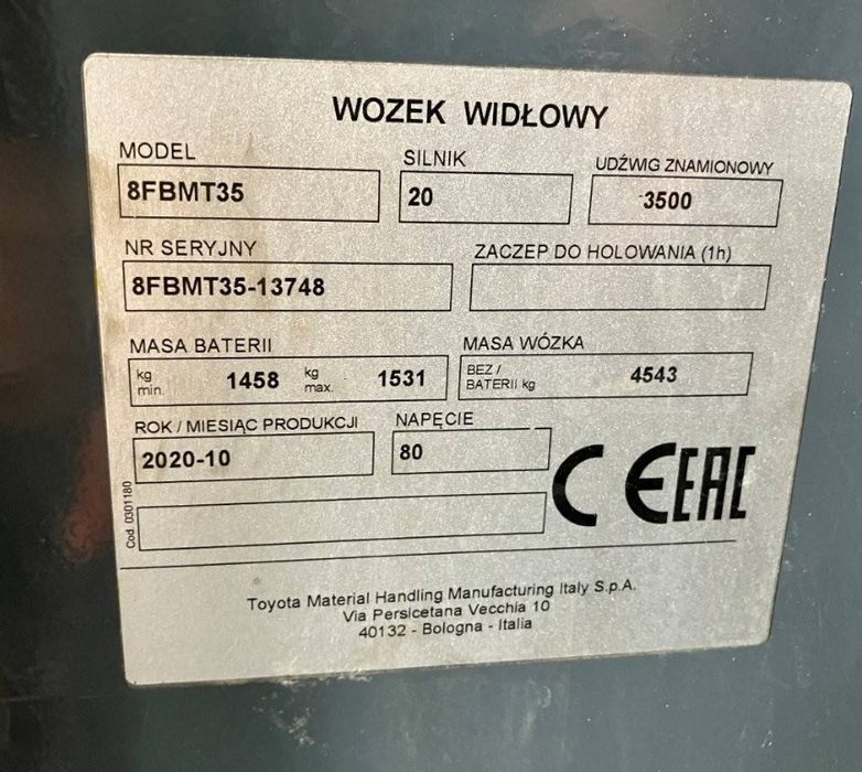 Empilhador toyota 3.5t
