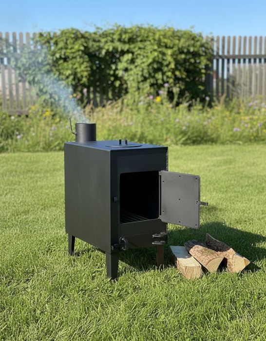 ‼️85% КПД‼️ Пічка буржуйка 7кВт до 60 кв.м (3-5мм) Топка печь, печка