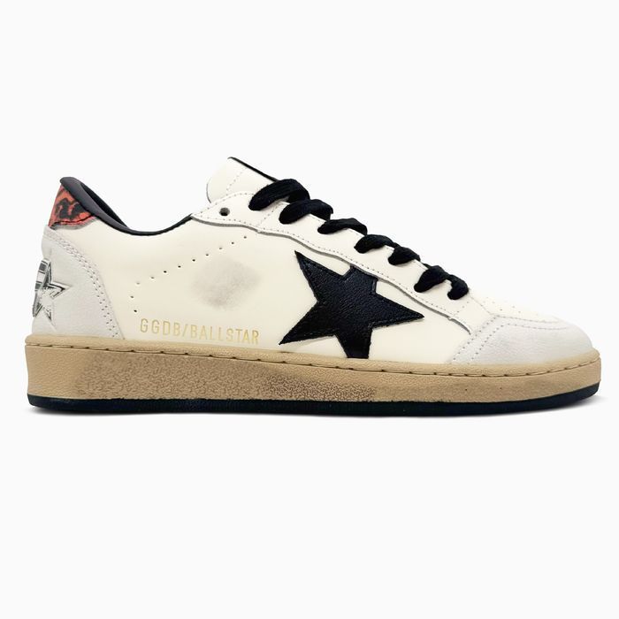 Кроссовки Golden Goose Ball Star White Nappa Black Star White Оригинал мужские новые