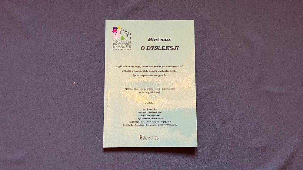 Książka „Mini-max o dysleksji”