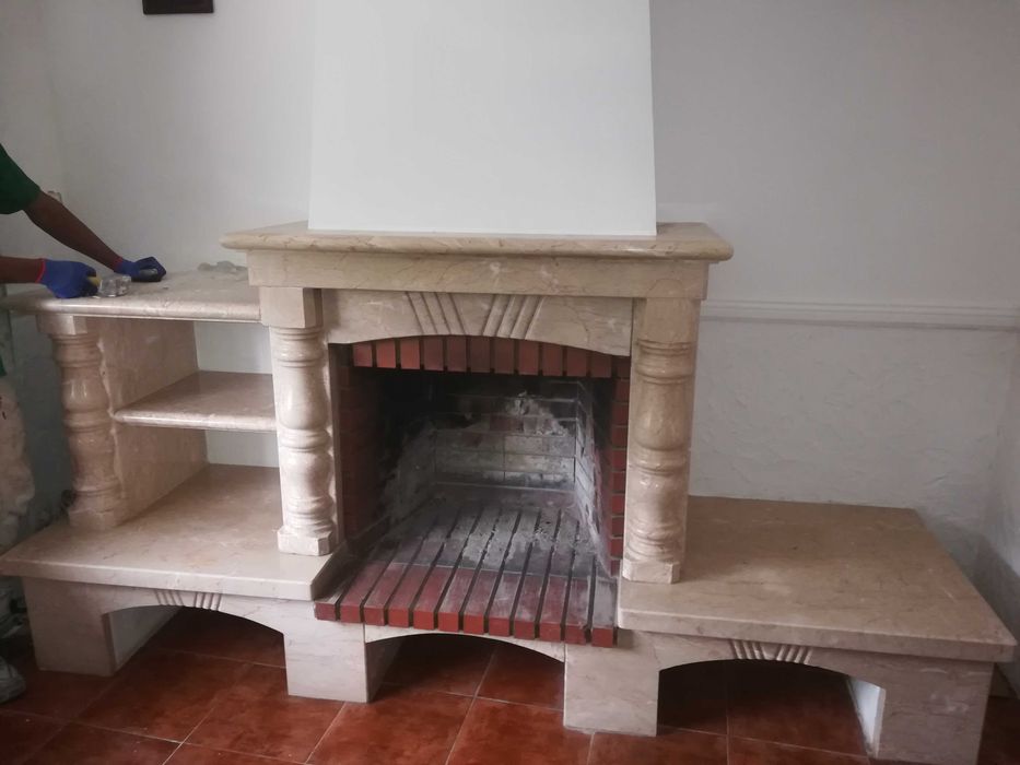 Lareira muito bonita