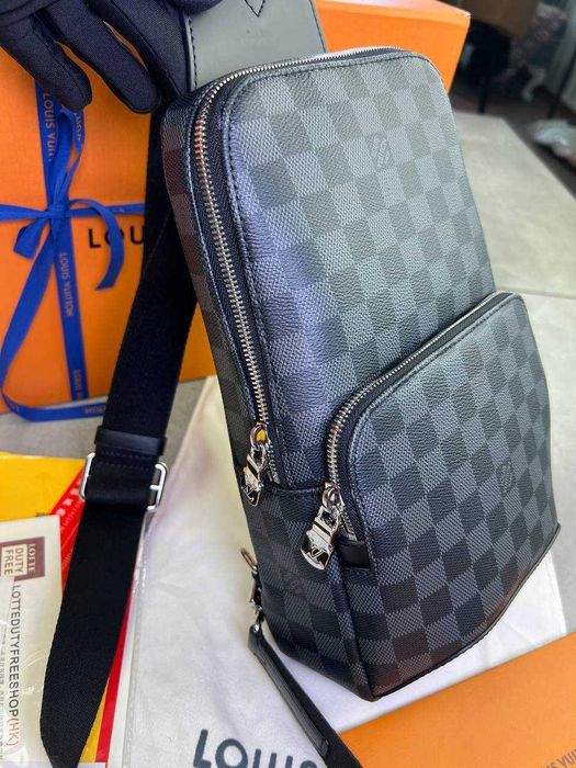 Слинг Louis Vuitton плечевая сумка LV бананка Луи Витон мужская сумка c801