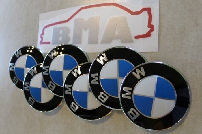BMW Nowy Emblemat 82 mm Na Maskę Przód 100% Oryginał Części BMA