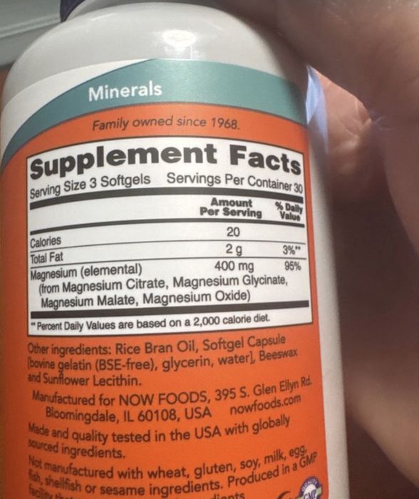NOW Magnesium Citrate Softgels