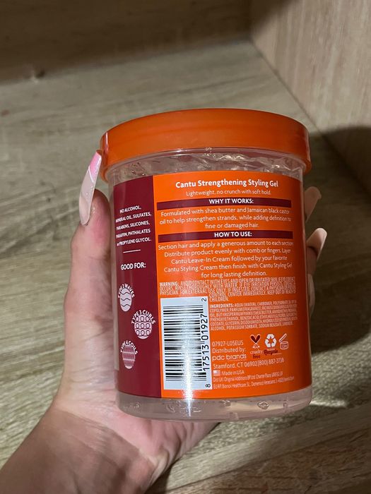 Продам зміцнюючий гель для стилізації та укладання хвилястого й кучерявого волосся Cantu Shea Butter Flexible Hold Strengthening Styling Gel