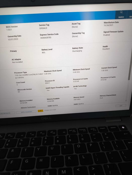 Laptop Dell Latitude 5420 Nvme 1TB 32GB Ram Bardzo mocny