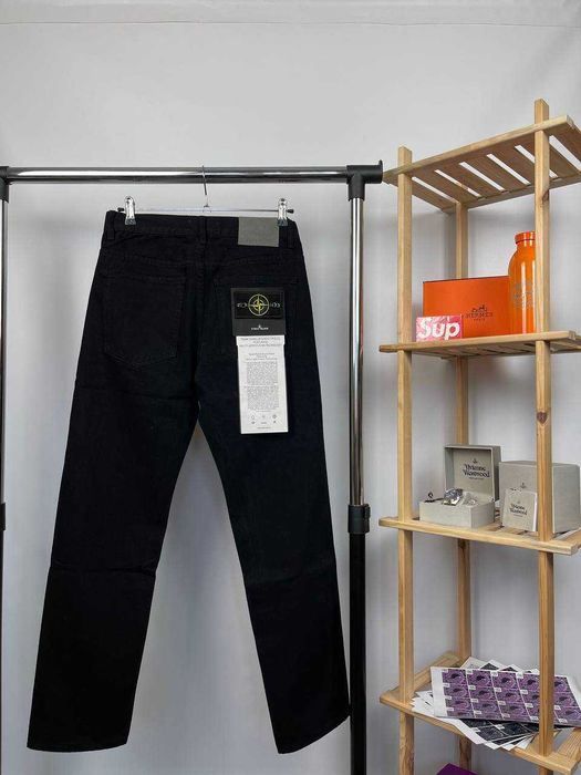 Джинси Stone Island | Чорні Штани Стон Ісланд | Casual Jeans