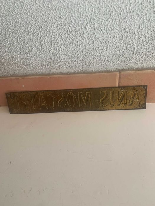 chapa/placa litografada