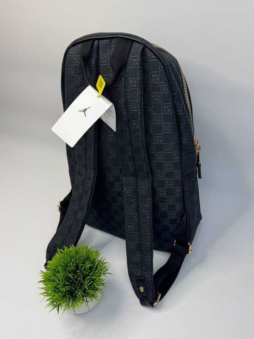 Рюкзак Jordan Monogram, Найк Джордан Монограм чорний, сірий