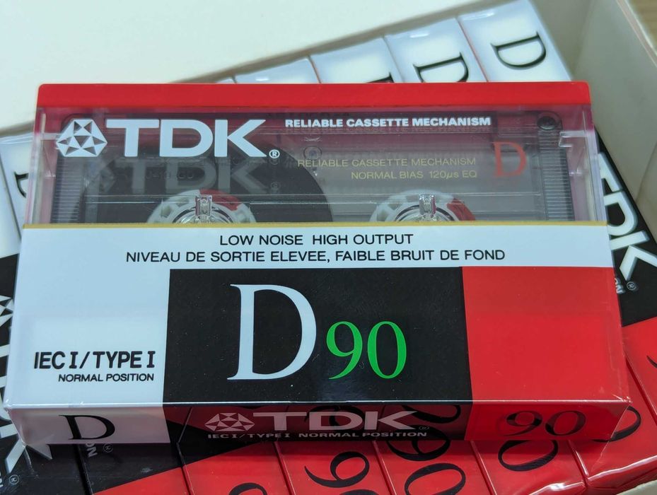 TDK D90 нові аудіо касети аудиокассеты блок 10шт. USA 1988р