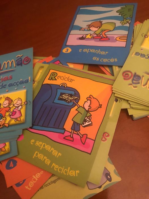 Jogo didático sobre reciclagem para crianças