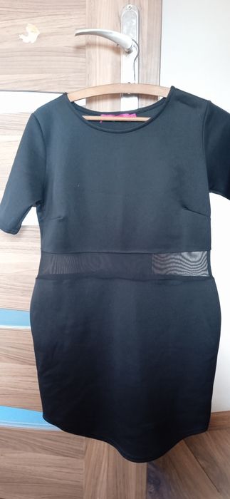 Krótka sukienka mini mała czarna boohoo stan bdb L/40