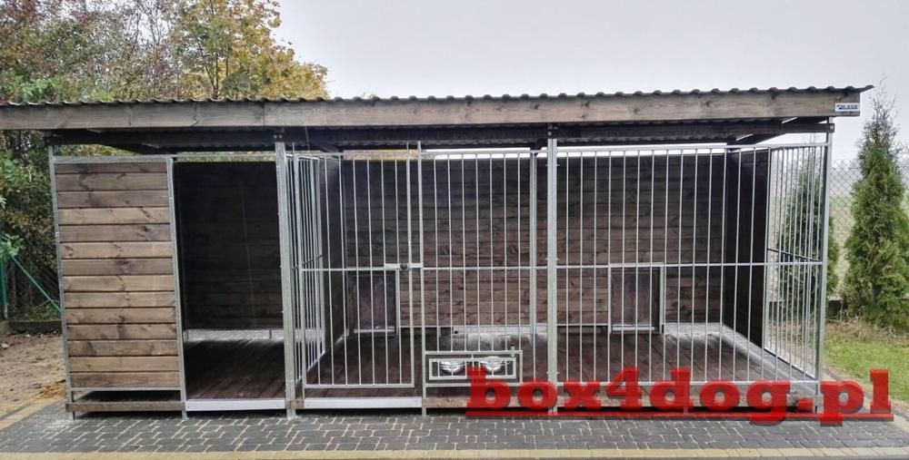 Kojec dla Psa z drewutnią 5mx2m MONTAŻ GRATIS box4dog