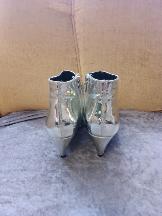 Srebrne botki Zara 37