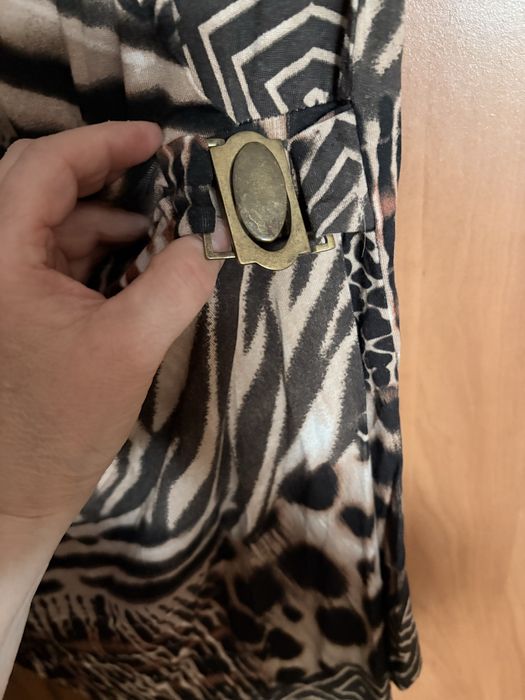 Tunika damska BC Best Connections 36 animal print patchwork asymetryczna