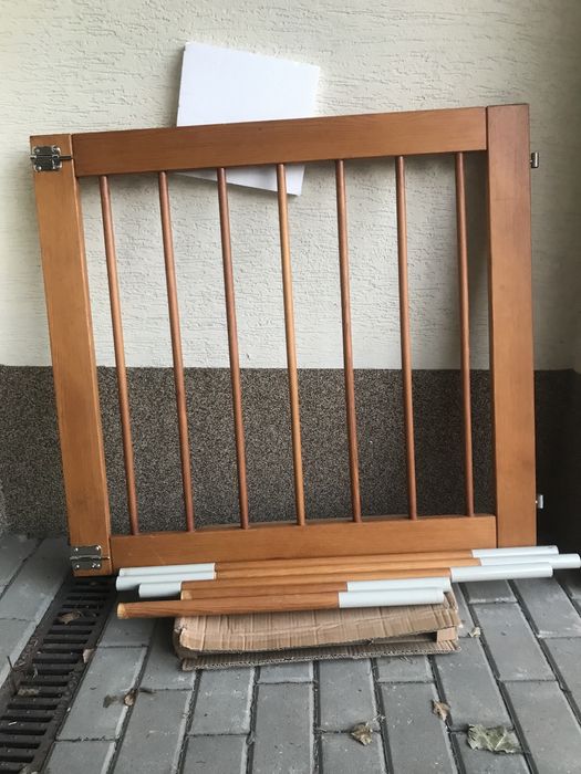 Bramka drewniana na zawiasach na schody do płotku stan bardzo dobry