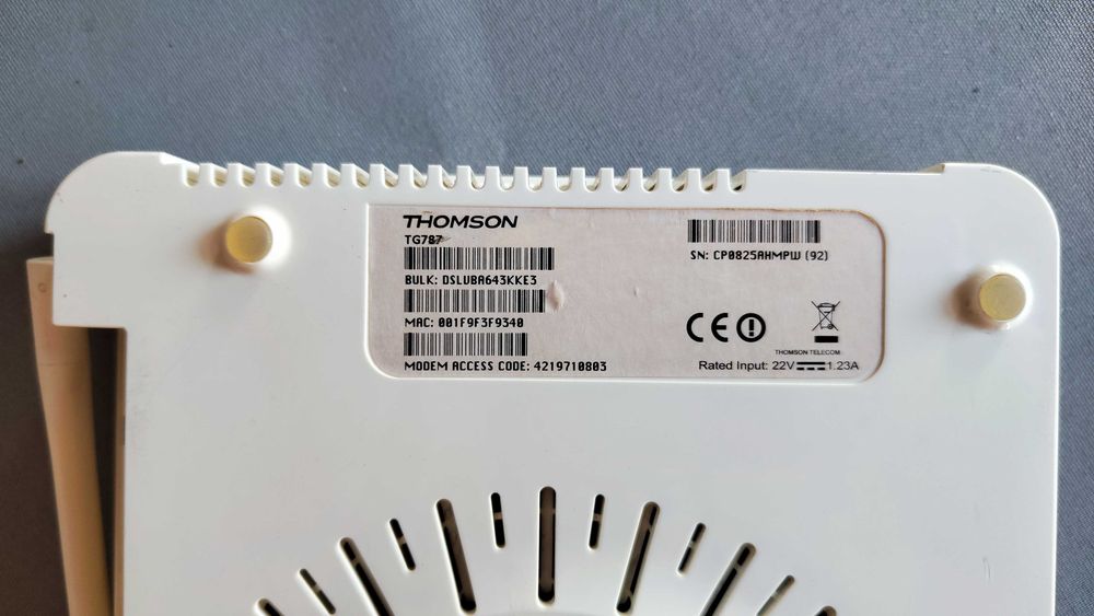 Router Thomson TG787 (MEO) - Como Novo