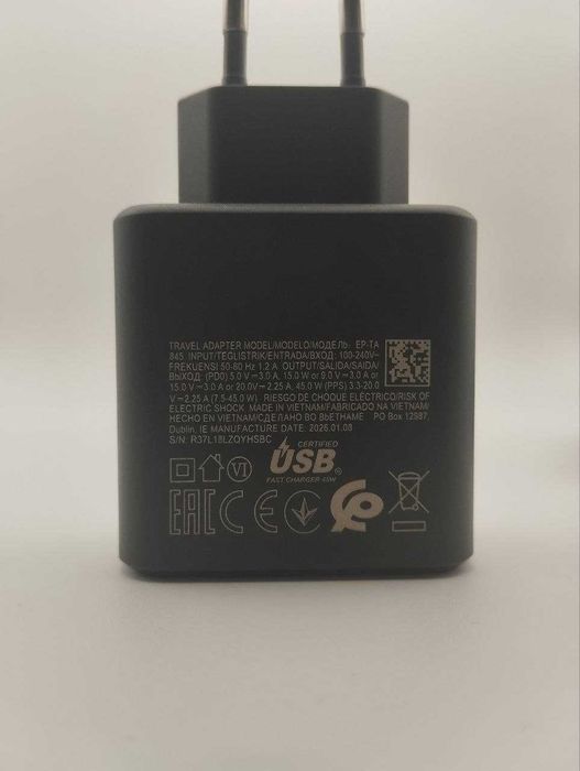 Ładowarka sieciowa 45W USB-C do Samsung + Kabel 5A