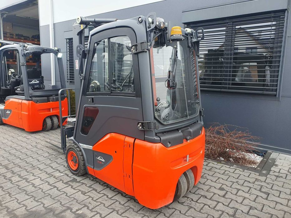 Wózek widłowy Linde E16C 2900 mth Kabina Duplex wolny skok E14 E18 E20