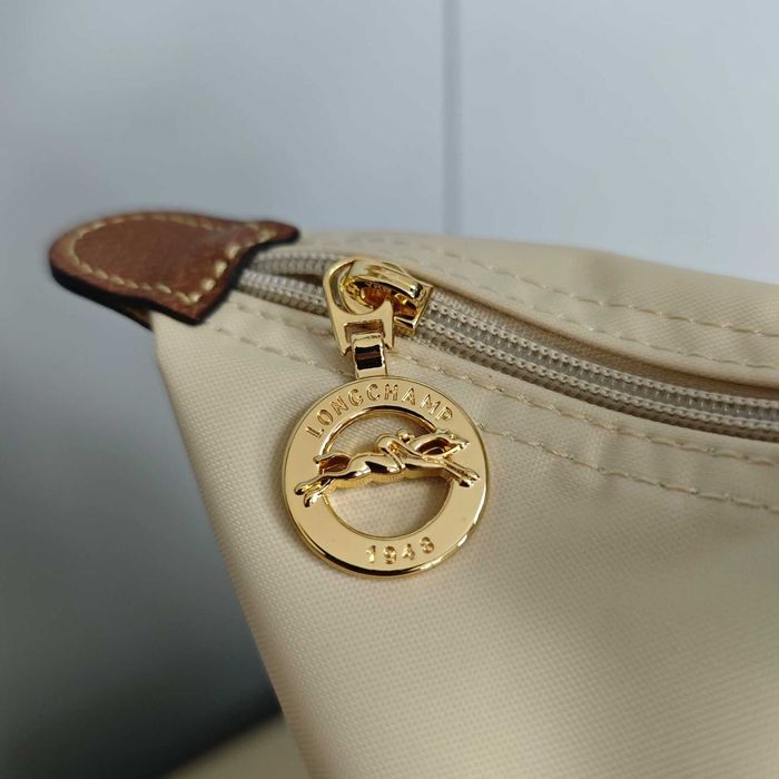 "Torba Damska"Longchamp_Le_Pliage_Nylon_Skóra_White