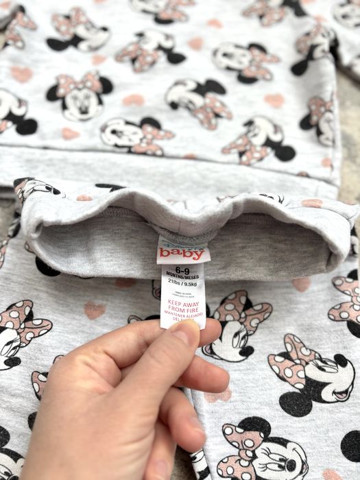 Флісовий костюм 68-74 розмір 6-9 місяців Disney baby Mickey Mouse