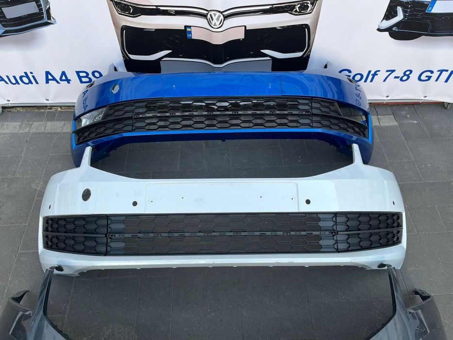 Skoda octavia A7 рестайлинг бампер передний 5e0807221n шрот октавія