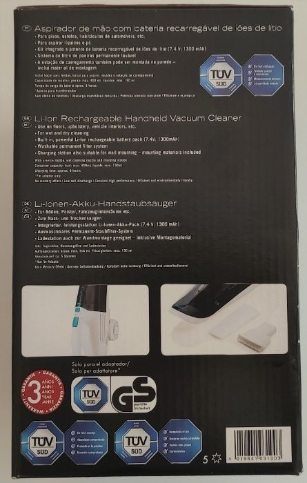 Aspirador de Mão Portátil (Mini Aspirador) da Silvercrest Novo