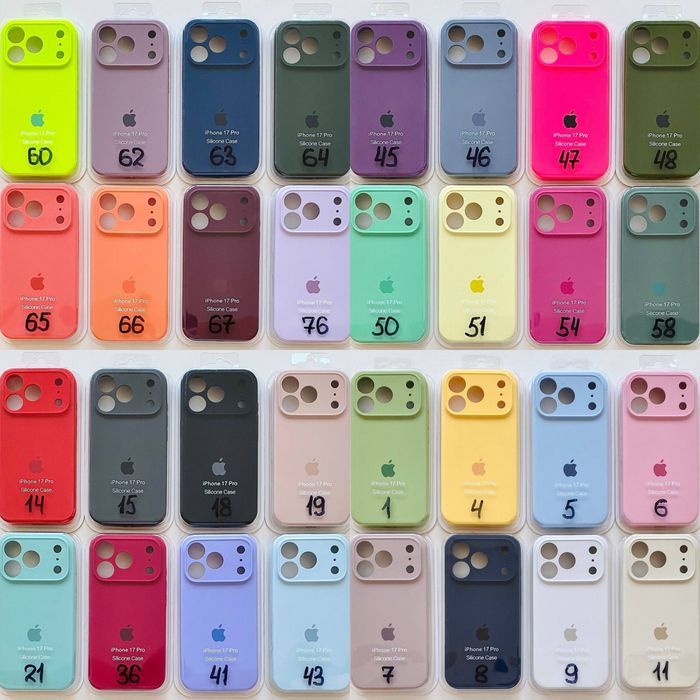 Silicone case для iPhone 17 pro 17 air 17 pro max софт тач чохол