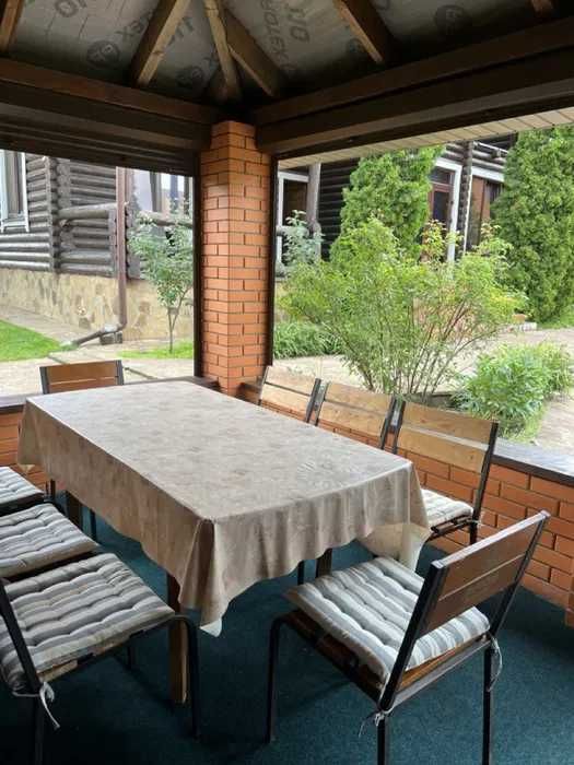 99 Дом сруб с теплым бассейном и баней мангал  Теремки Чабаны